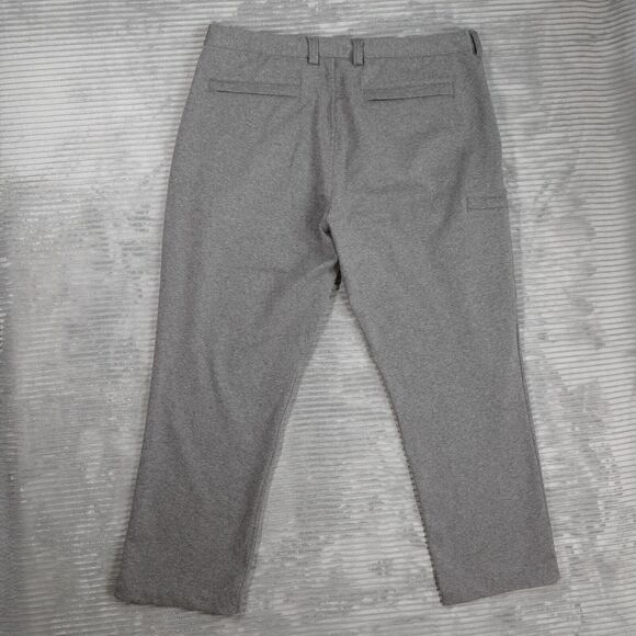 Duluth Trading Pants Incog-Chino Mens 38x30 Gray Knit Stretchy Comfy Business - Picture 2 of 16